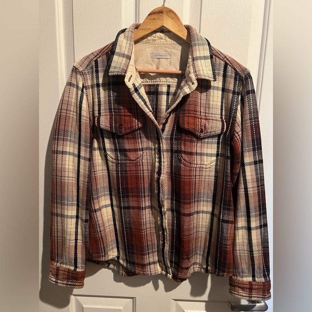 Outerknown Blanket Shirt Plaid Organic Cotton M/L